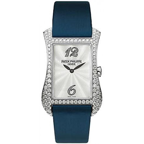 Patek Philippe Gondolo Serata 18kt White Gold Diamond Blue Ladies Watch 4972G watches