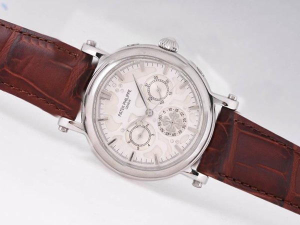 Patek Philippe Grand Complications 5004G Stainless Steel Case White Dial 38mm Watch watches