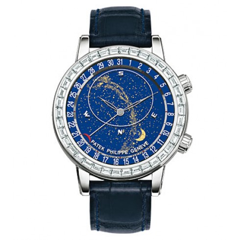 Patek Philippe Grand Complications Celestial 18K White Gold Diamond Men's Watch 6104G-001 watches