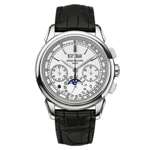 Patek Philippe Grand Complications Silver Dial Chronograph 18K White Gold Men's Watch 5270G-018 watches