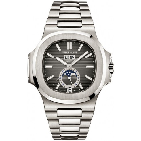 Patek Philippe Nautilus Mechanical Black Dial Steel Men's Watch 5726/1A-001 watches