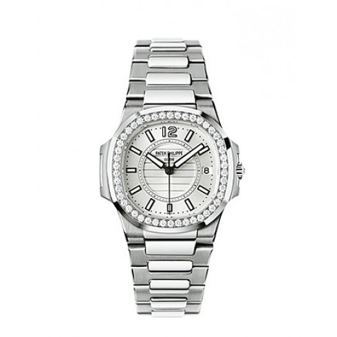 Patek Philippe Nautilus Silver Dial Stainless Steel Ladies Watch 7010/1G-001 watches