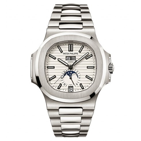 Patek Philippe Nautilus Silver Dial Stainless Steel Men's Mechanical Watch 5726-1A-010 watches