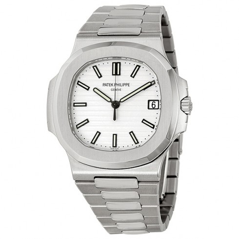 Patek Philippe Nautilus Silvery White Dial Stainless Steel Men's Watch 5711-1A-011 watches