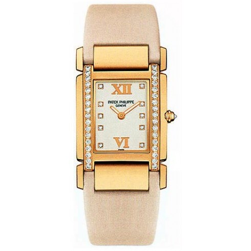 Patek Philippe Twenty 4 18kt Rose Gold Vanilla Strap Diamond Ladies Watch 4920R watches