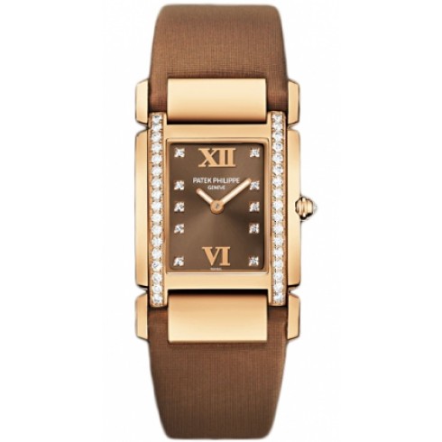 Patek Philippe Twenty 4 Diamond Brown Dial Rose Gold Ladies Watch 4920R/001 watches