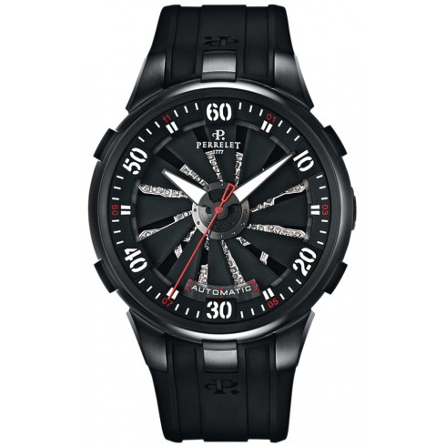 Perrelet Turbine Toxic Black Dial Automatic Mens Watch A4023-1 watches