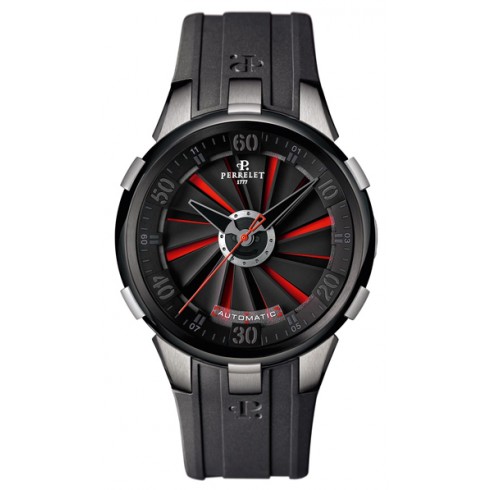 Perrelet Turbine XL Black and Red Dial Automatic Men's Watch A1050-6 watches