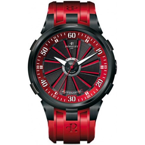Perrelet XL Racing Black and Red Automatic Men's Watch A1051-6 watches