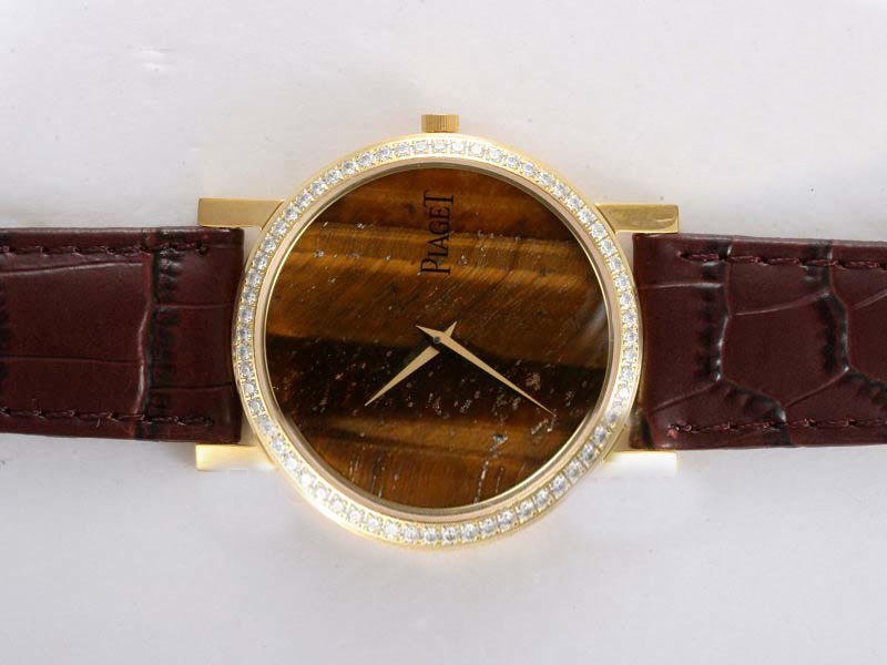 Piaget Altiplano 12252 Stainless Steel with 18K Gold and Diamond Bezel Quartz Mens Watch watches