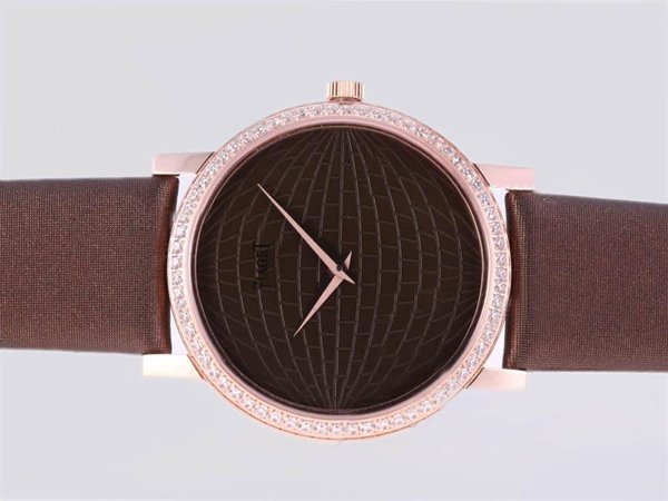 Piaget Altiplano 24289 Brown Crocodile Leather Strap Mens Watch watches