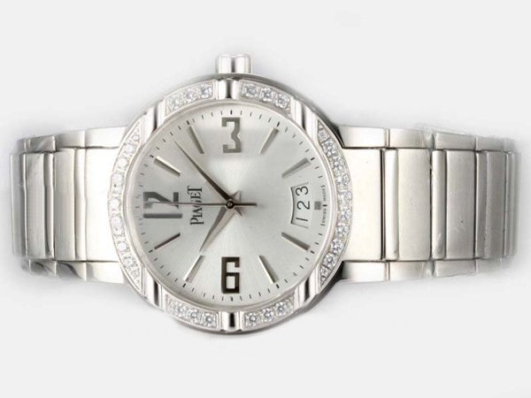 Piaget Altiplano 2824 White Dial 40mm Stainless Steel Case Watch watches