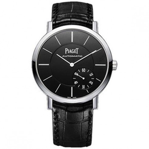 Piaget Altiplano Automatic Black Dial Black Leather Men's Watch G0A37126 watches