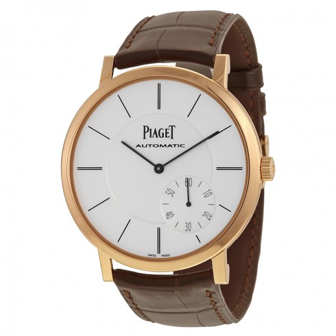 Piaget Altiplano Automatic Silver Dial Brown Leather Men's Watch G0A35131 watches