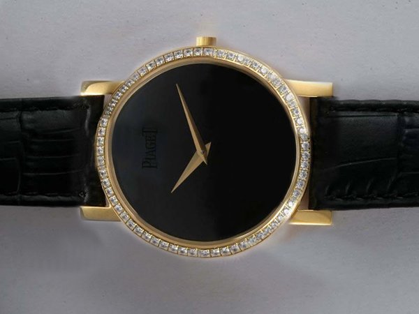 Piaget Altiplano G0A31135 Black Ostrich Leather Strap 38mm Mens Watch watches