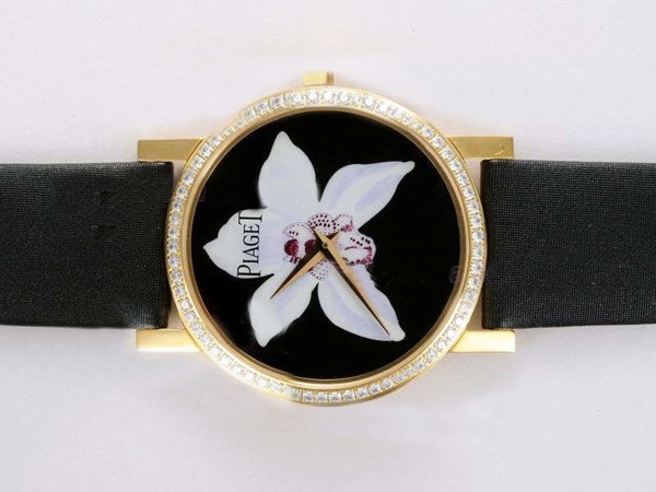 Piaget Altiplano G0A32076 38mm Black Ostrich Leather Strap Womens Watch watches
