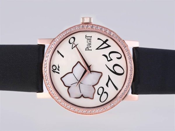 Replica Piaget Altiplano G0A32077 Womens 38mm Black Ostrich Leather Strap Watch Watch