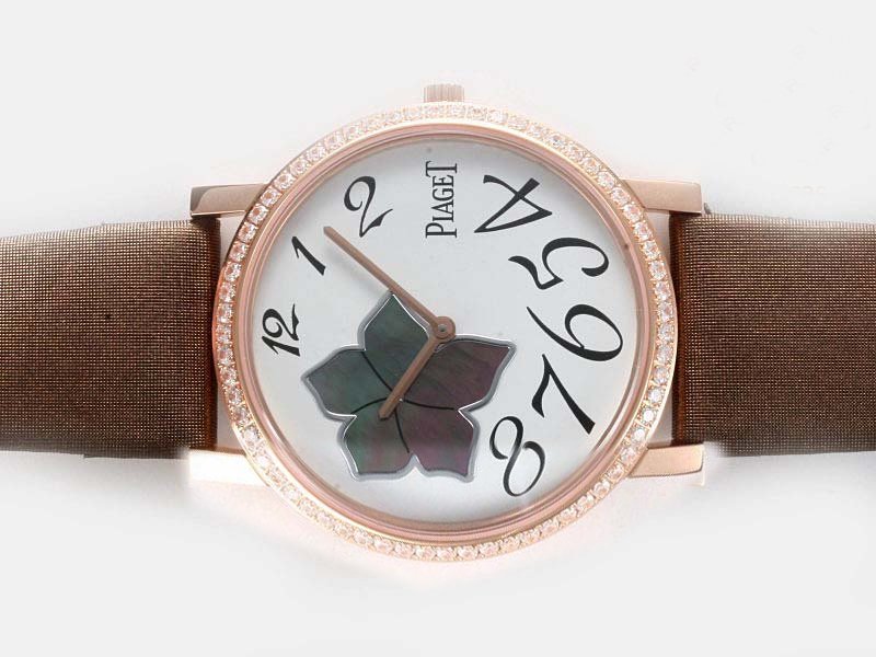 Piaget Altiplano G0A32077 Womens Brown Crocodile Leather Strap Watch watches