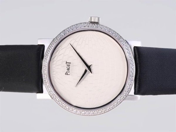 Piaget Altiplano GOA35118 Black Cow Leather Strap Round Mens Watch watches