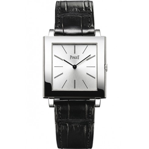 Piaget Altiplano Mechanical Silver Dial Black Leather Ladies Watch G0A32064 watches