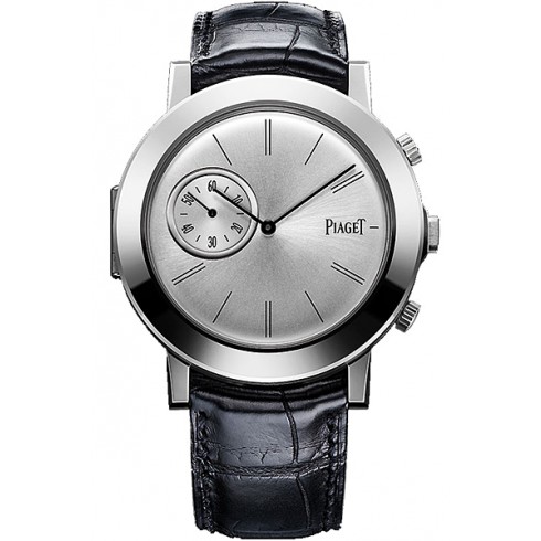Piaget Altiplano Mechanical Silver Dial Black Leather Men's Watch G0A35152 watches