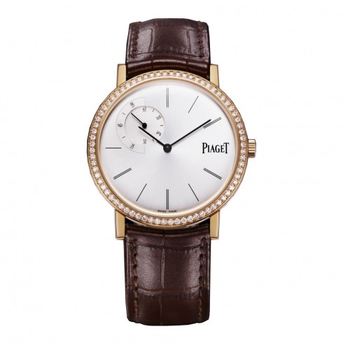 Piaget Altiplano Silver Dial 18K Rose Gold Diamond Men's Watch GOA36118 watches