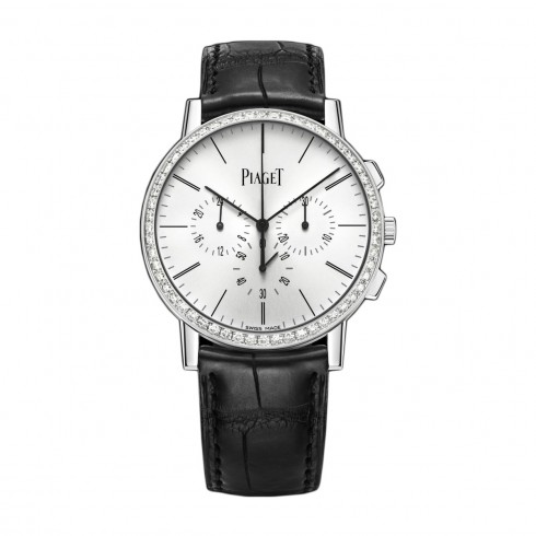 Piaget Altiplano Silver Dial 18K White Gold Diamond Men's Watch GOA40031 watches