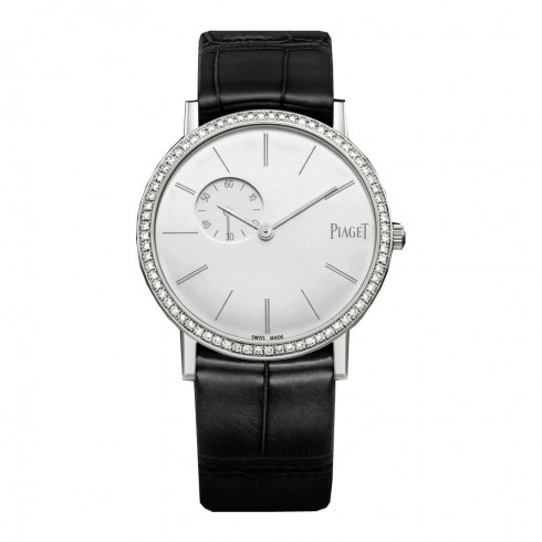 Piaget Altiplano Silver Dial Black Alligator Leather Ladies Watch GOA39106 watches