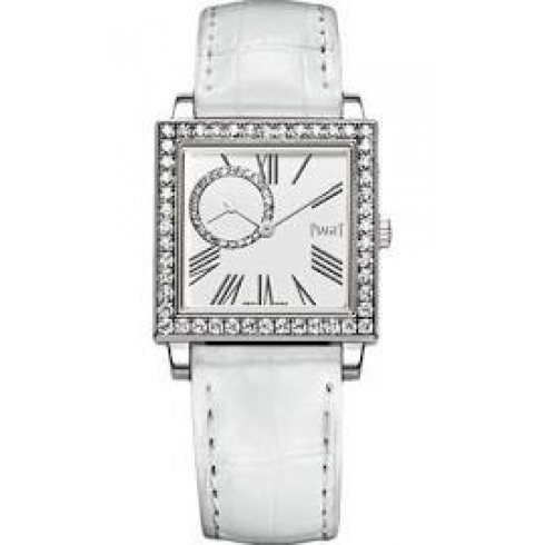 Piaget Altiplano White Dial 18K White Gold Diamond Ladies Watch G0A37077 watches