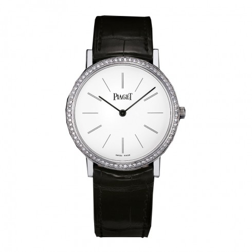 Piaget Altiplano White Dial 18K White Gold Diamond Ladies Watch GOA29165 watches