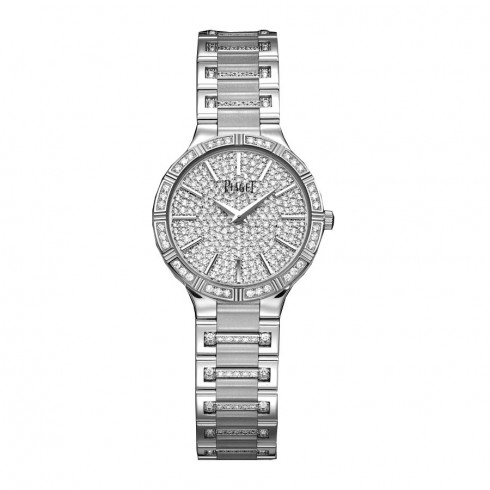 Piaget Dancer Diamond Pave Dial 18K White Gold Ladies Watch GOA34053 watches