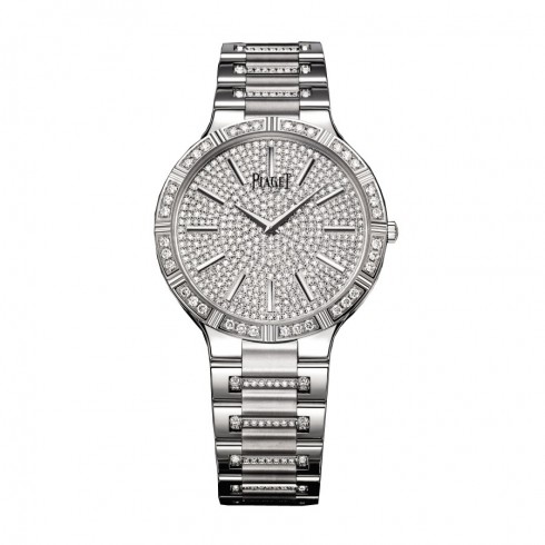 Piaget Dancer Diamond Pave Dial 18K White Gold Men's Watch GOA34054 watches