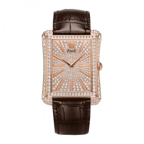 Piaget Emperador Diamond Pave Dial 18K Rose Gold Automatic Men's Watch GOA33076 watches