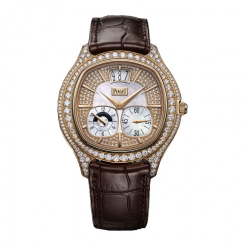 Piaget Emperador Mother of Pearl 18kt Rose Gold Diamond Men's Watch GOA32020 watches