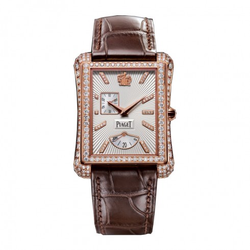 Piaget Emperador Silver Dial 18K Rose Gold Diamond Automatic Men's Watch G0A33074 watches