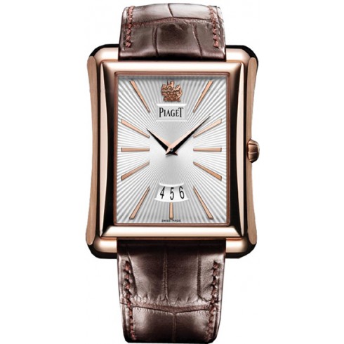Piaget Emperador Silver Dial Brown Leather Men's Watch G0A32121 watches