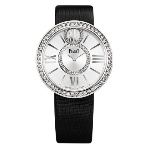 Piaget Limelight Dancing Light Silver Dial Satin Strap Ladies Watch G0A36156 watches