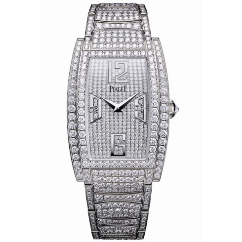 Piaget Limelight Diamond Pave Dial 18kt White Gold Diamond Ladies Watch GOA36195 watches