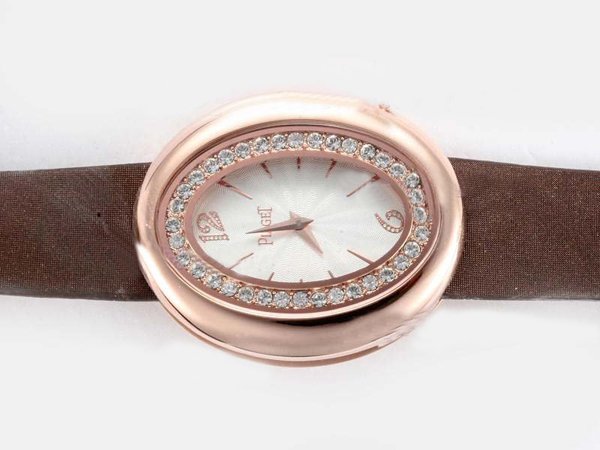 Piaget Limelight Oval-shaped G0A31059 Round White Dial Stainless Steel Case Watch watches