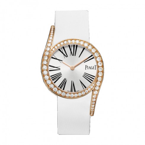 Piaget Limelight Silver Dial 18kt Rose Gold Diamond Ladies Watch GOA38161 watches