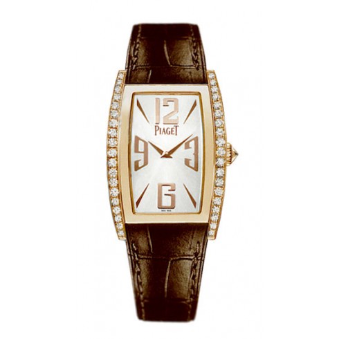 Piaget Limelight Silver Dial Brown Leather Ladies Watch G0A35090 watches