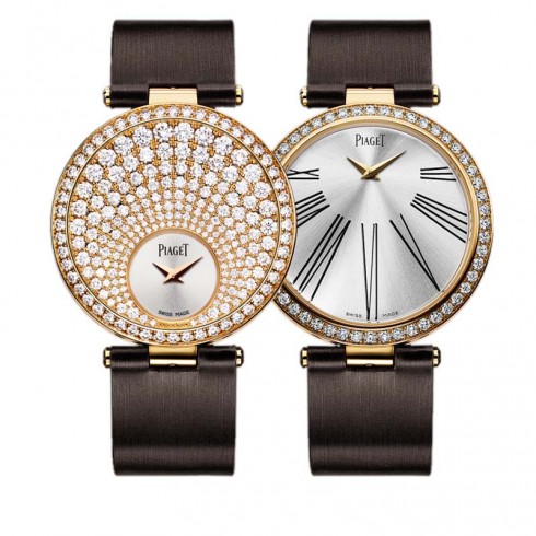 Piaget Limelight Twice Silver Dial 18K Rose Gold Diamond Ladies Watch GOA36243 watches