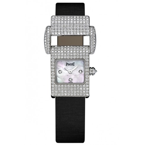 Piaget Miss Protocole 18k White Gold & Diamond Watch GOA25022 watches