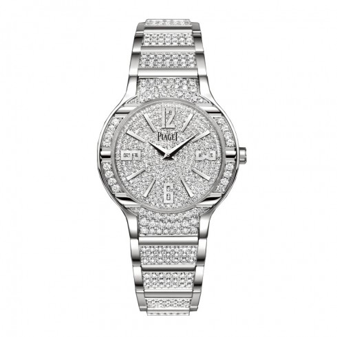 Piaget Polo Diamond Pave Dial Ladies Quartz Watch GOA36234 watches