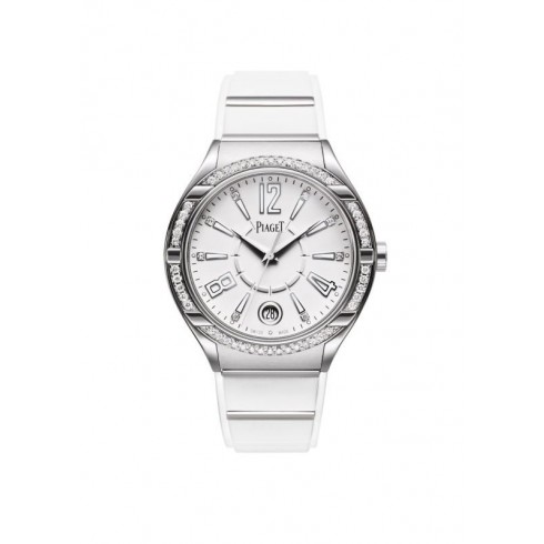 Piaget Polo FortyFive Lady White Dial White Rubber Ladies Watch G0A35014 watches