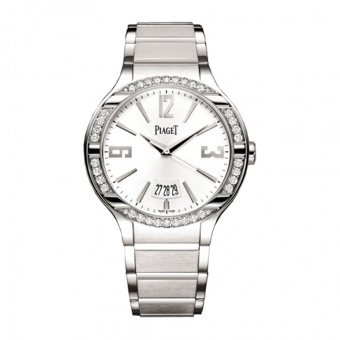 Piaget Polo Silver Dial 18K White Gold Diamond Men's Watch GOA36223 watches