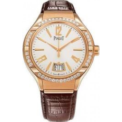 Piaget Polo Silvered Dial 18K Rose Gold Diamond Automatic Men's Watch GOA38159 watches