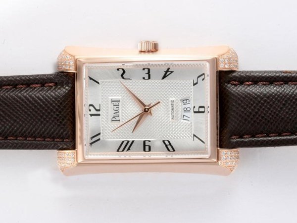 Piaget Upstream Upstream 2824 Stainless Steel with Rose Gold Bezel White Dial Automatic Watch watches