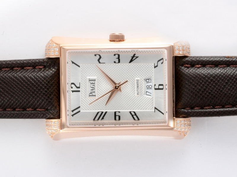 Piaget Upstream Upstream 2824 White Dial Rectangle Automatic Watch watches
