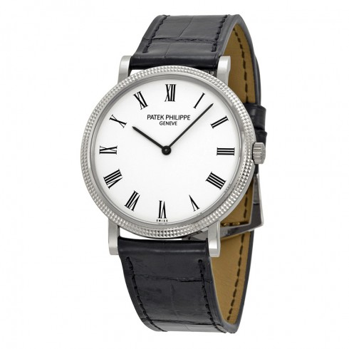 Patek Philippe Calatrava White Dial 18k White Gold Men's Watch 5120G watches